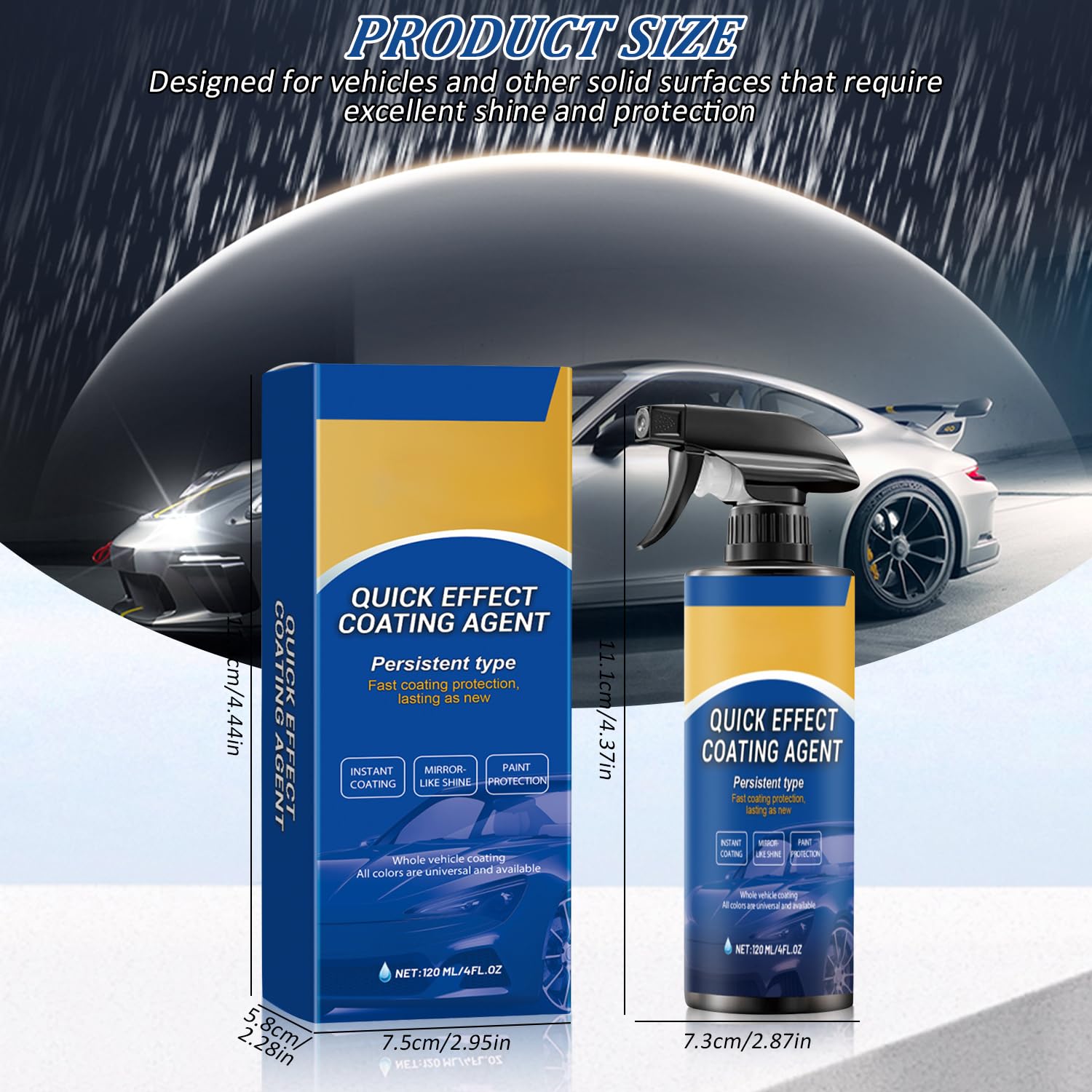 Generic final finish delivers showroom-like gloss in minutes.