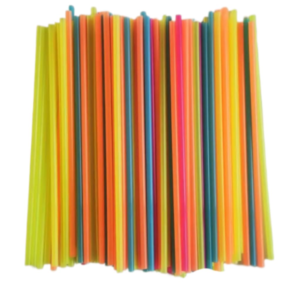 Generic Neon Mini Sip Straws black design emphasizes elegant everyday sipping
