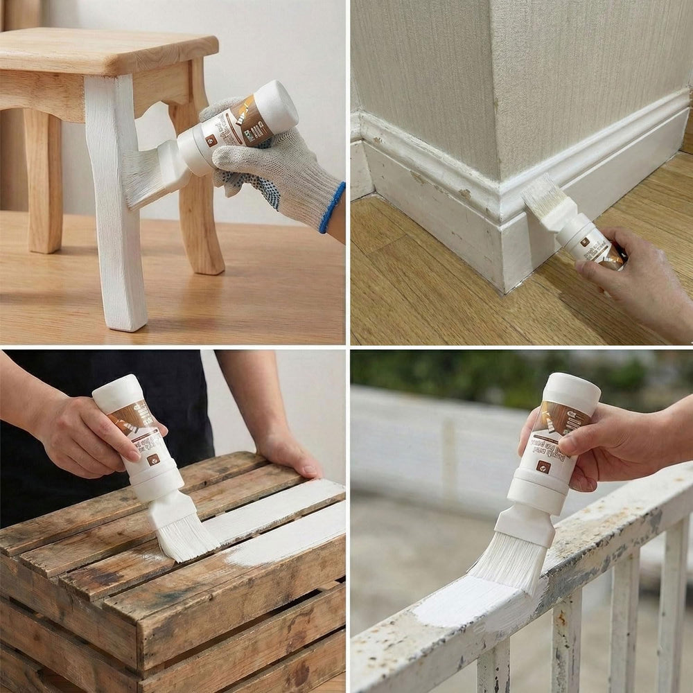 Generic ready-to-use paint with shake-and-go formula for easy application.