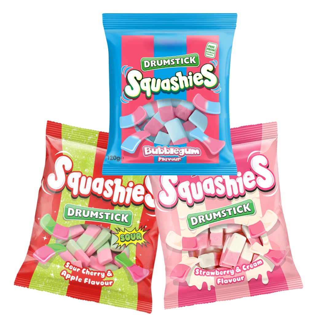 Generic Squashie Drumstick Variety Pack with three flavors for sharing and on-the-go snacking.