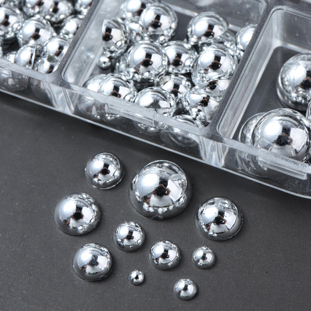 Generic steel balls in six sizes provide precise, shimmering accents