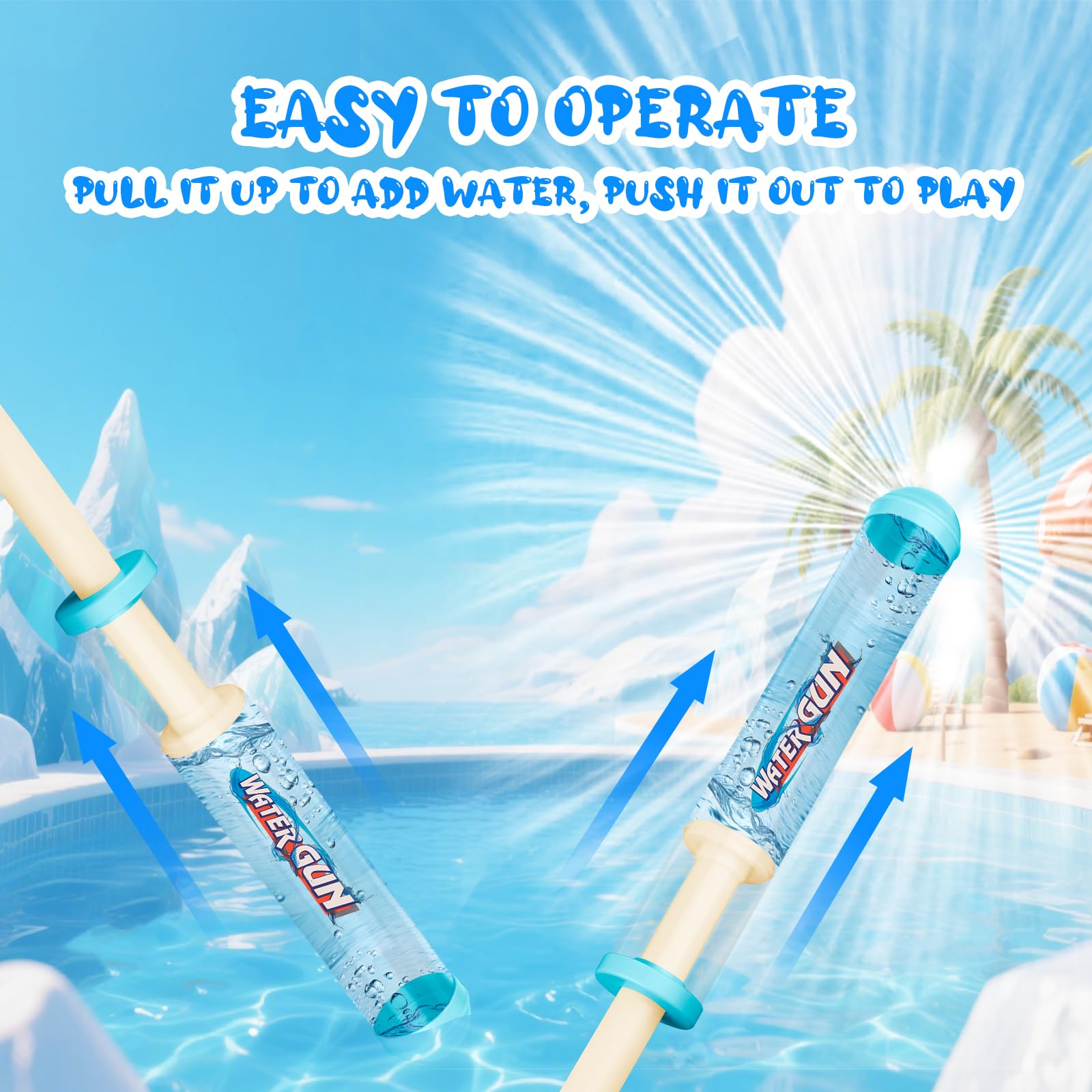 Generic 4pack in action at pool party for splashy fun.