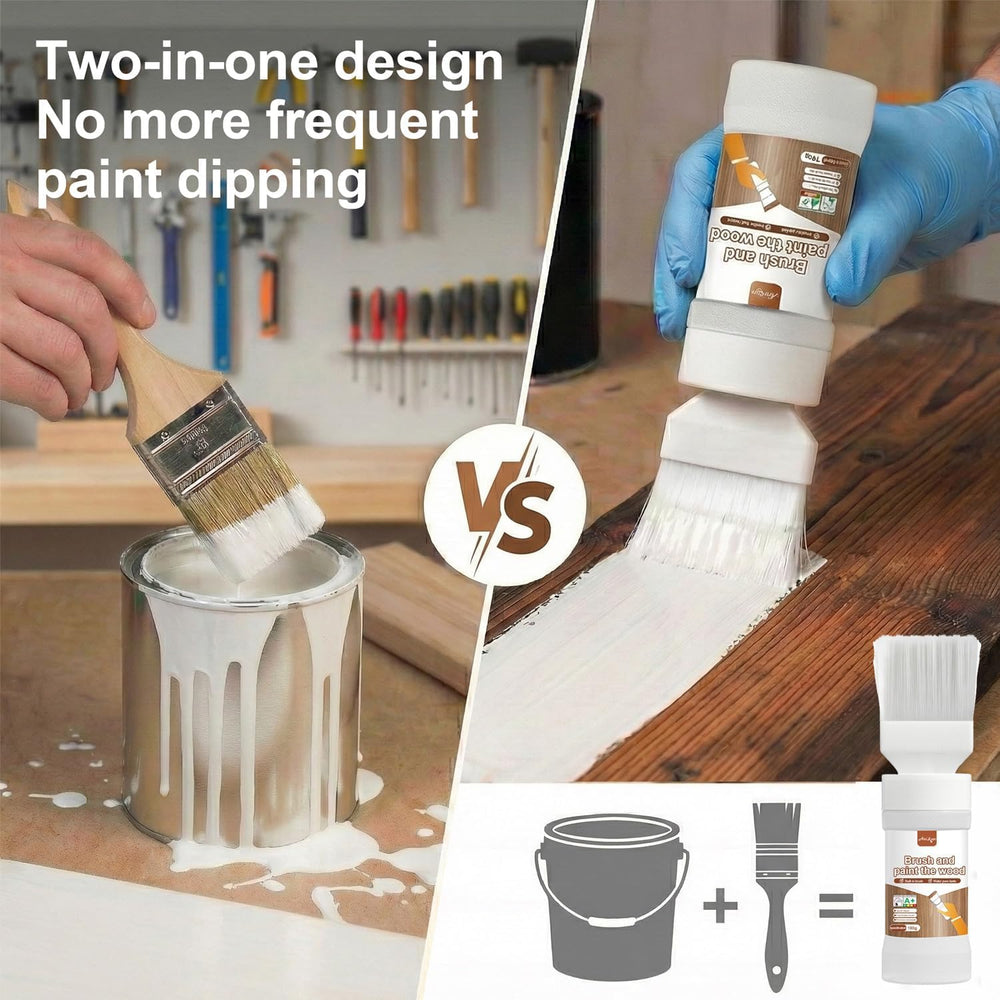 Generic white wood scratch repair close-up shows fast, clean coverage.