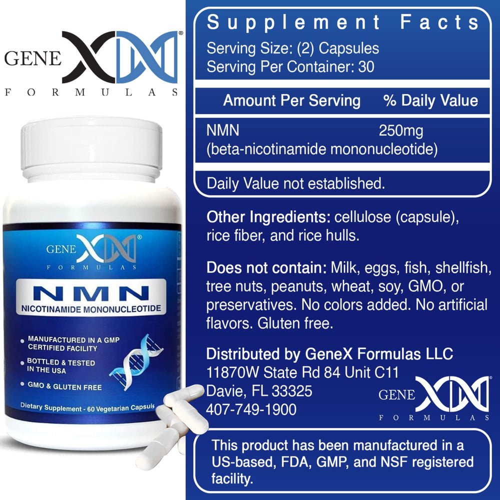 Genex NMN COA document demonstrating quality and transparency.