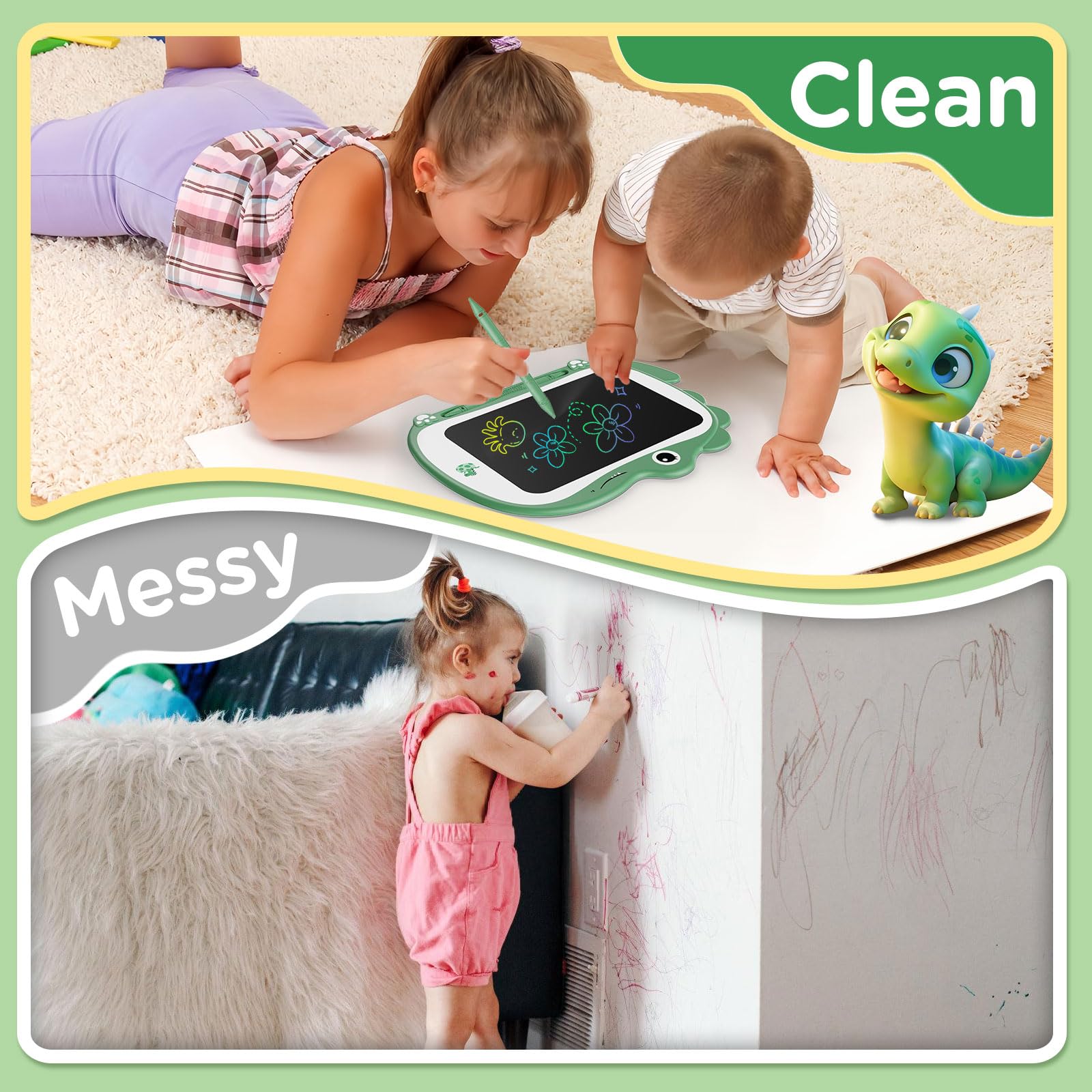 Genialba durable plastic, waterproof and drop-proof tablet for travel.