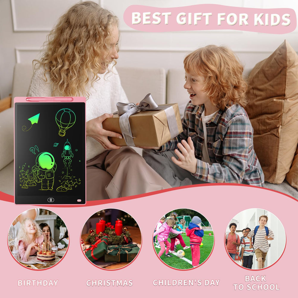 Genialba erase button and lock for easy, mess-free drawing.