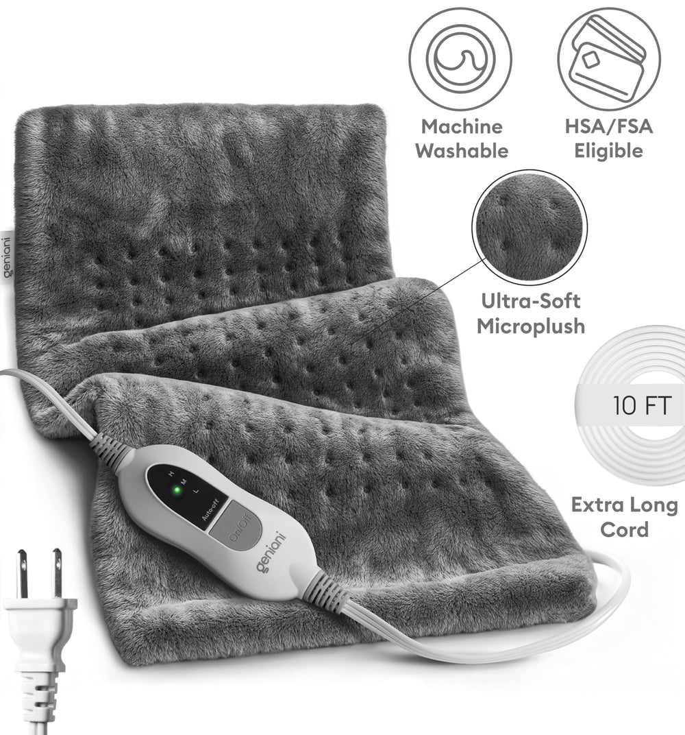 Geniani auto shut-off feature enhances safety for the heated throw