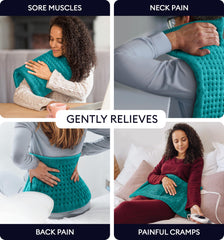 GENIANI heating pad on neck and shoulders for soothing warmth