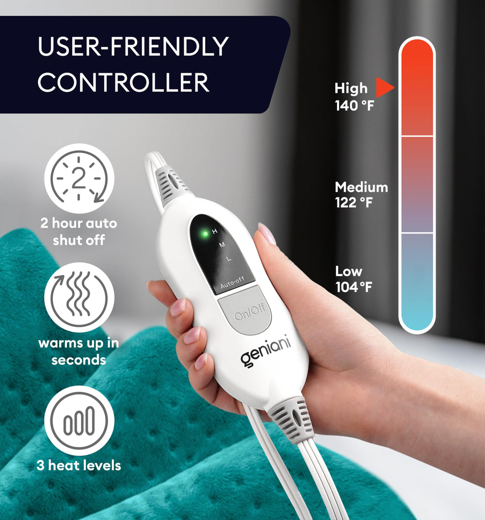 GENIANI plush fabric shown for comfortable machine-washable care