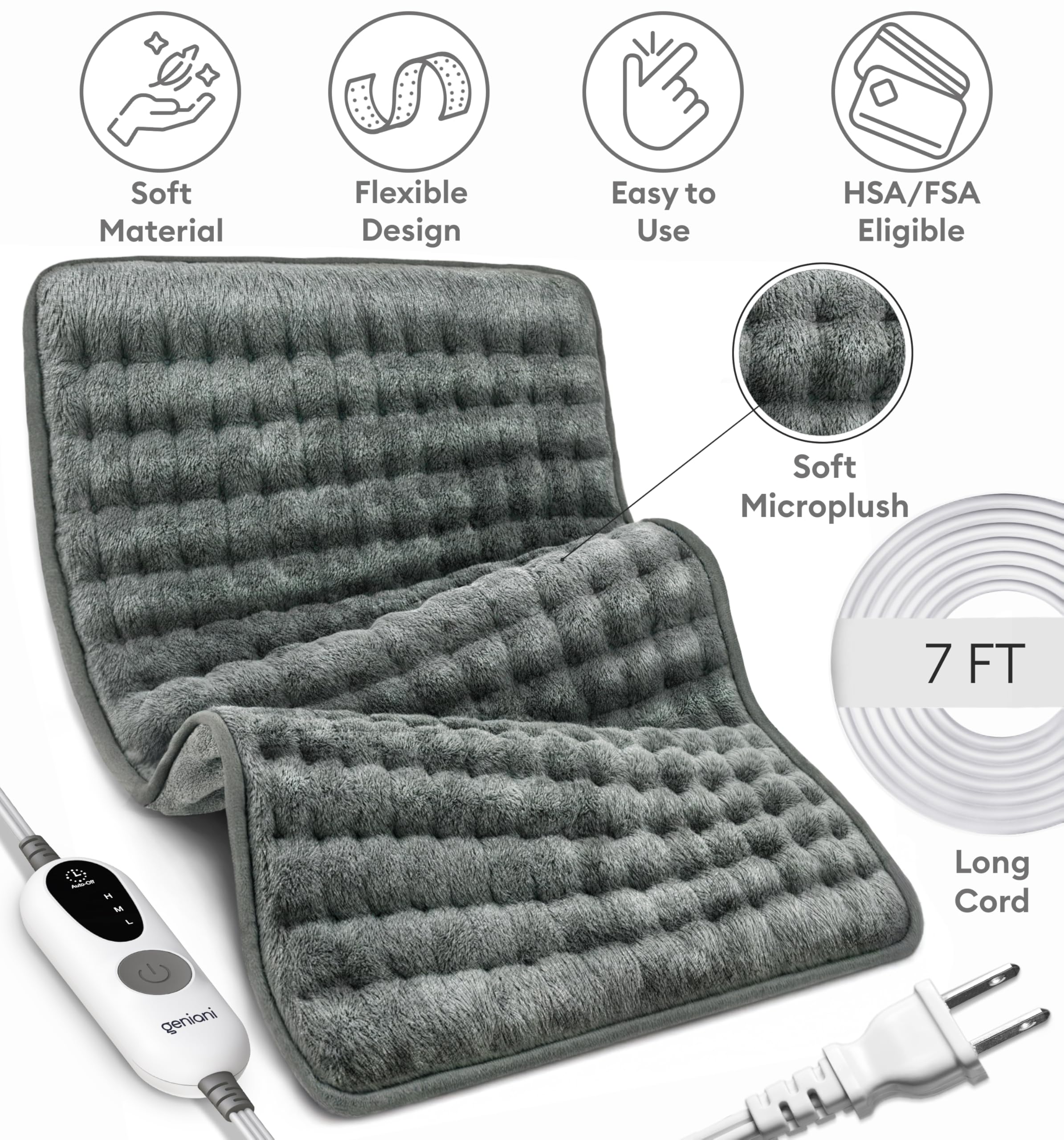 GENIANI versatile electric throw suitable for couch, bed, or desk