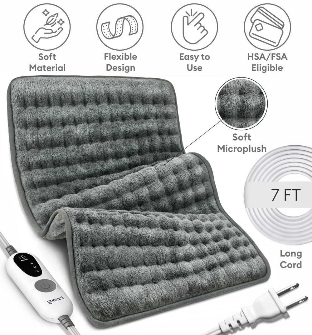 GENIANI versatile electric throw suitable for couch, bed, or desk