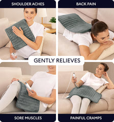 GENIANI xl heating pad offers broad coverage for back and neck comfort