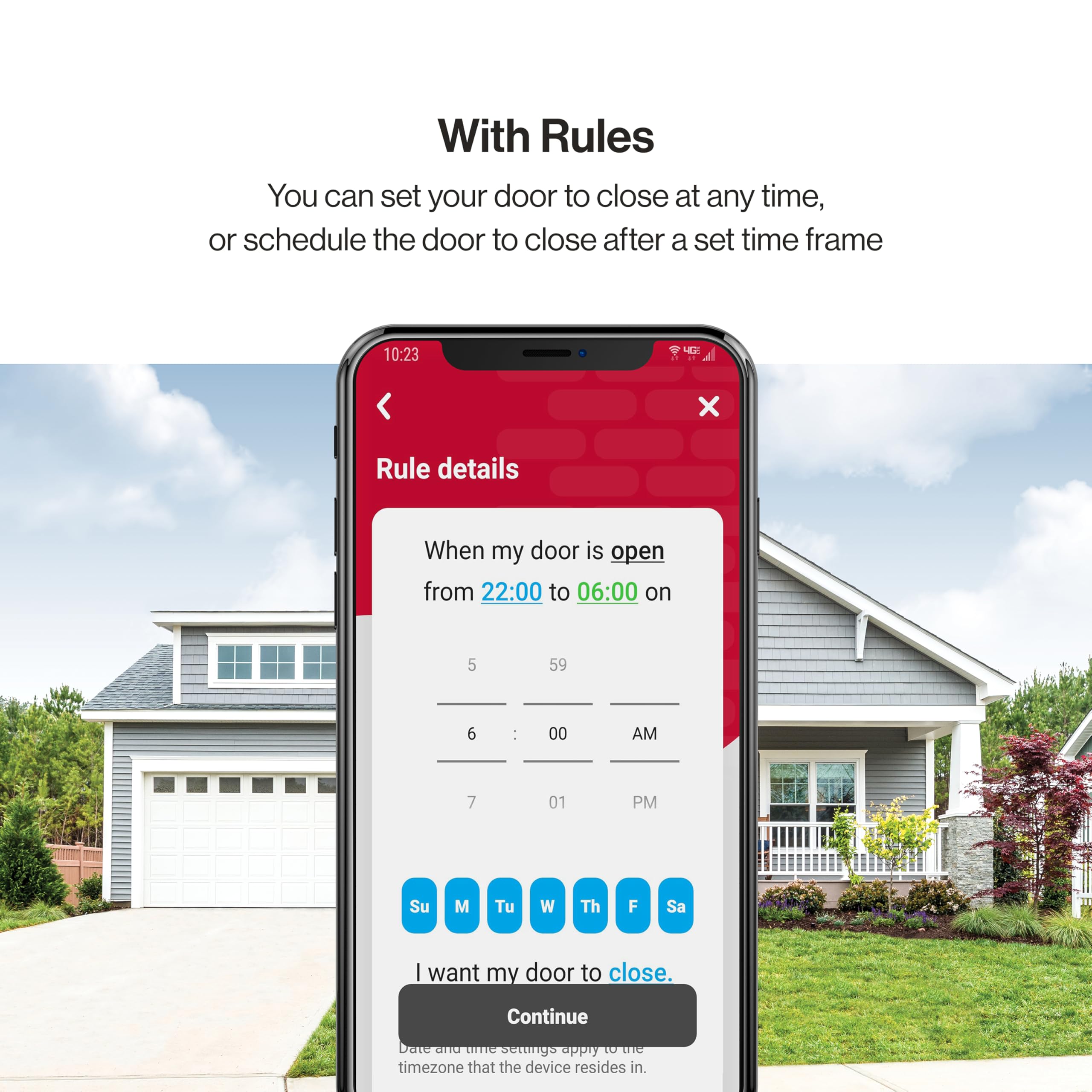 Genie Aladdin Connect with Alexa and Google Assistant for voice control
