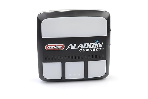 Genie Aladdin Connect app dashboard displaying door status at a glance