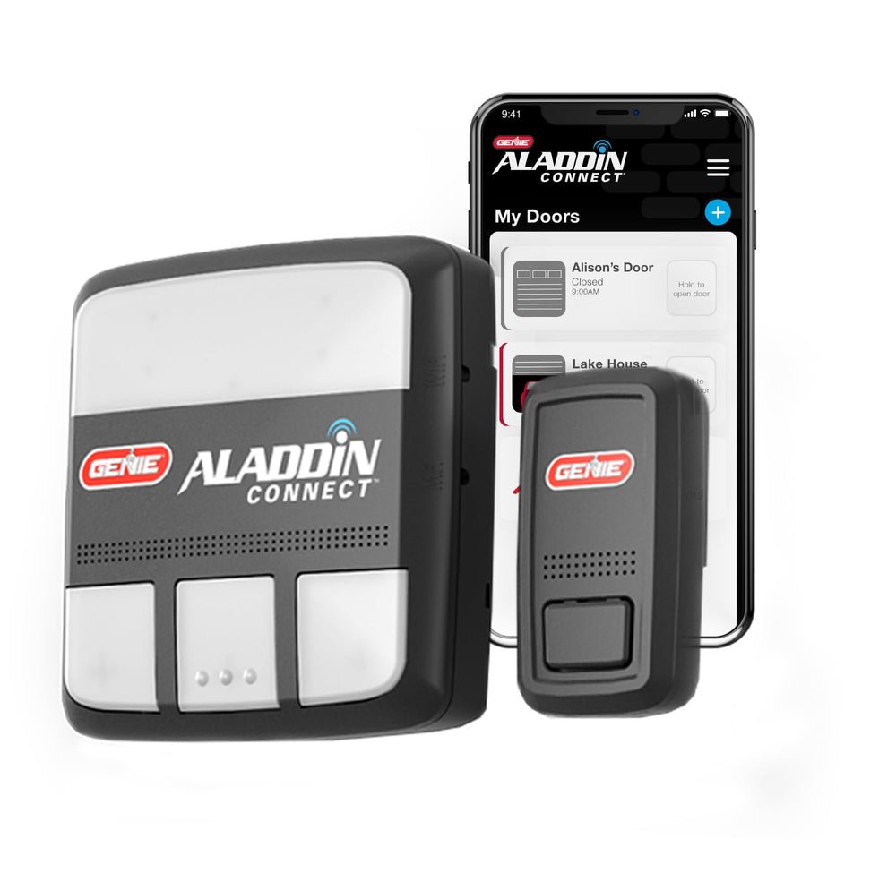 Genie Aladdin Connect setup guide showing quick, confident installation for homeowners
