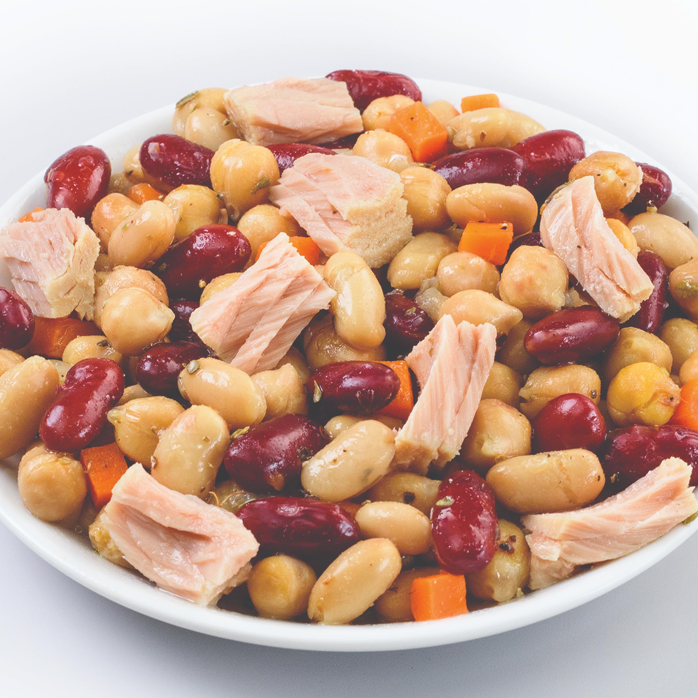 Genova premium tuna mediterreanean bean salad bowl bulk 6-pack for stocking pantry