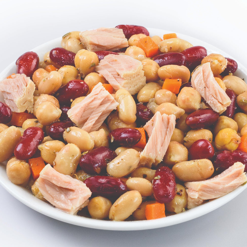 Genova premium tuna mediterreanean bean salad bowl bulk 6-pack for stocking pantry