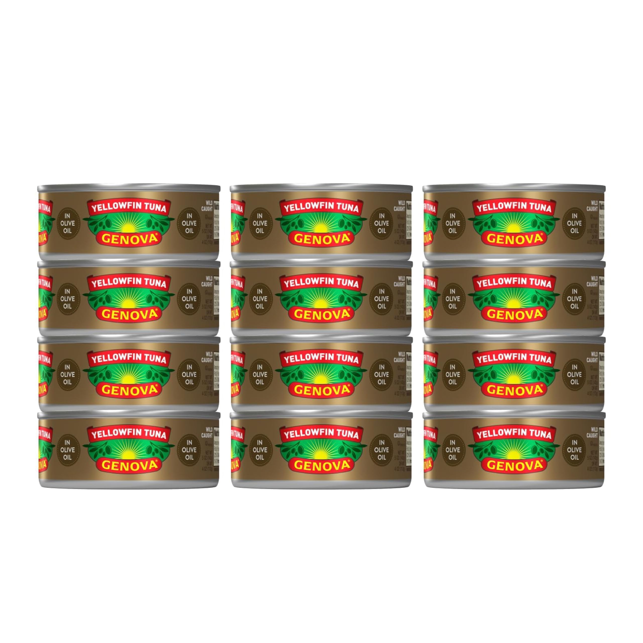 Genova premium yellowfin tuna in olive oil can, rich flavor for quick, satisfying meals.