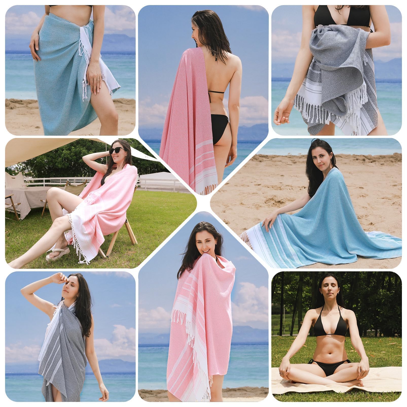 Genovega lightweight towel packs compactly for travel.