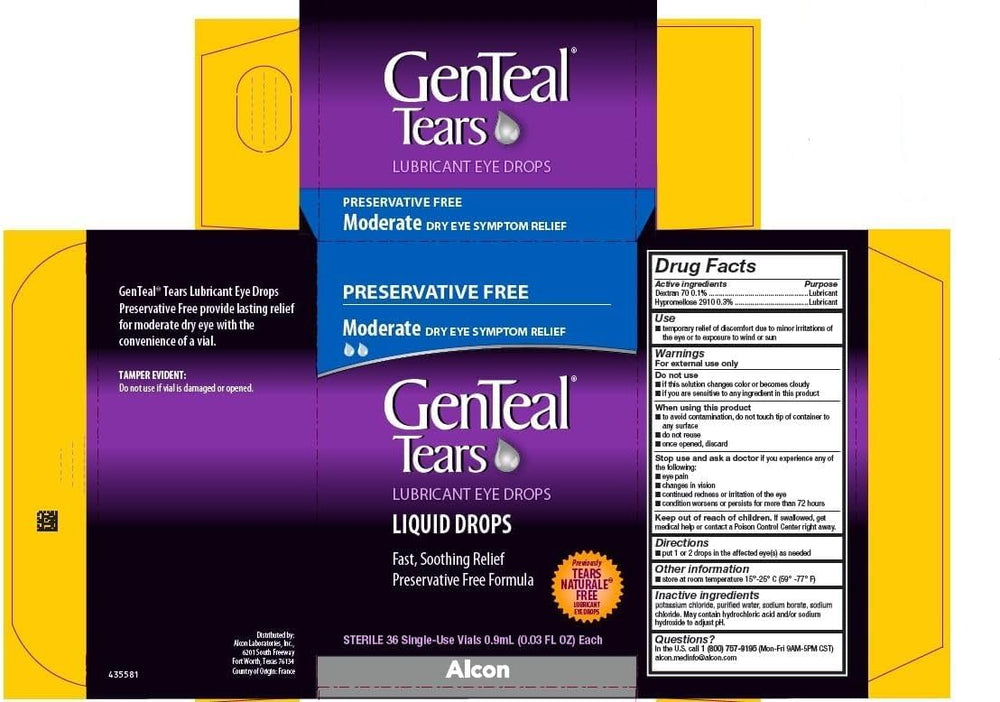 Daily-use GenTeal Tears packaging for gentle eye lubrication