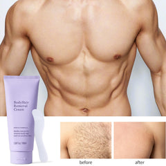 Close-up of creamy texture of the gentle body hair removal cream for sensitive skin