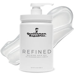 Gentlemen Republic Refined Gel pump enables long-lasting hold for sleek styles.