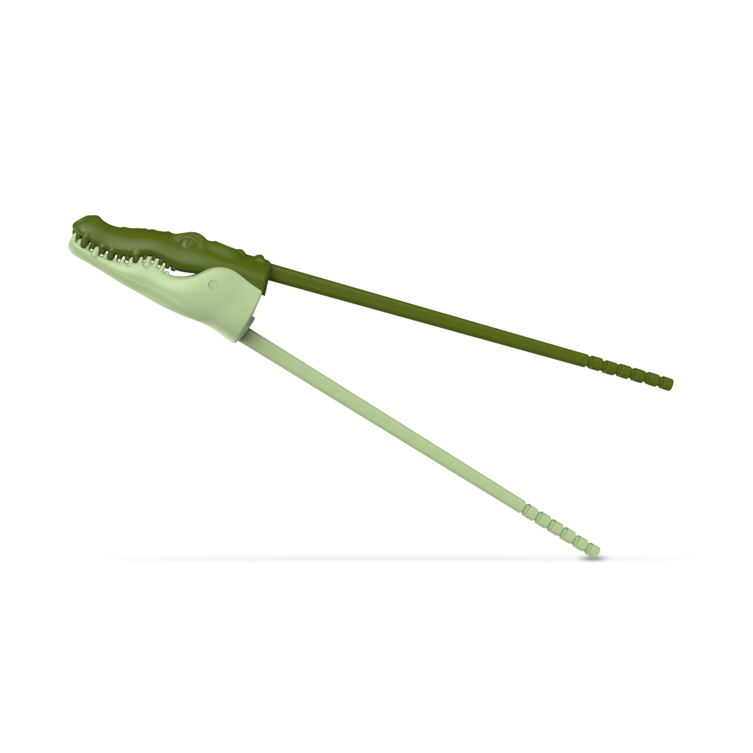 Genuine Fred MUNCHTIME crocodile chopsticks are made from durable ABS plastic for repeated use