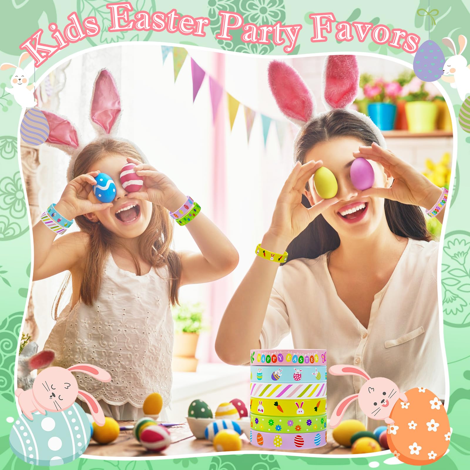 Genuvi Easter bracelets for kids, perfect as Easter basket stuffers.