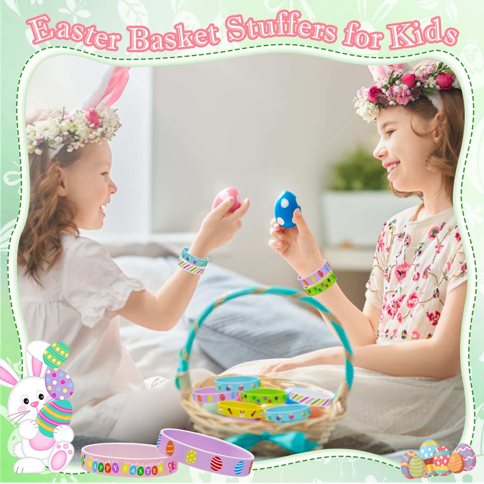 Genuvi kids' bracelet designs great for Easter classroom celebrations.
