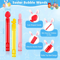 Genuvi bubble wands with leak-proof lids to prevent spills during Easter celebrations.