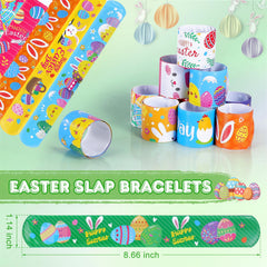 Genuvi soft PVC-coated snap bracelets provide comfortable wear for hours of Easter fun.