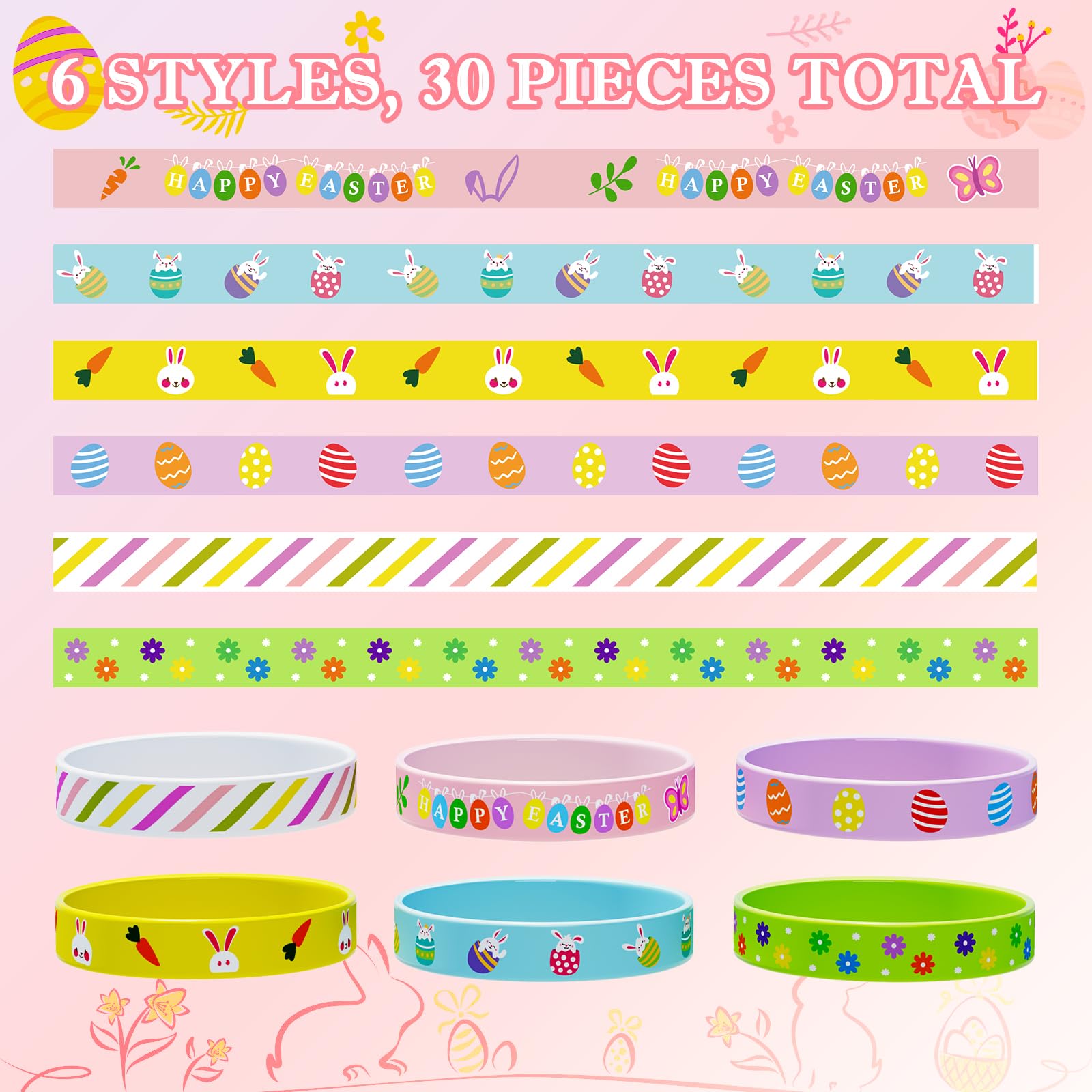 Genuvi Easter bracelets are stretchable and comfortable for all school-age kids.