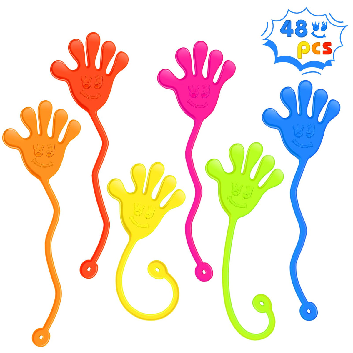 Genuvi sticky hands bulk 48-pack ideal for party favors and classroom rewards