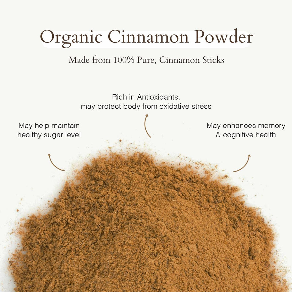 Baked goods showcase Geo-Fresh Cinnamon Powder’s warm spice.