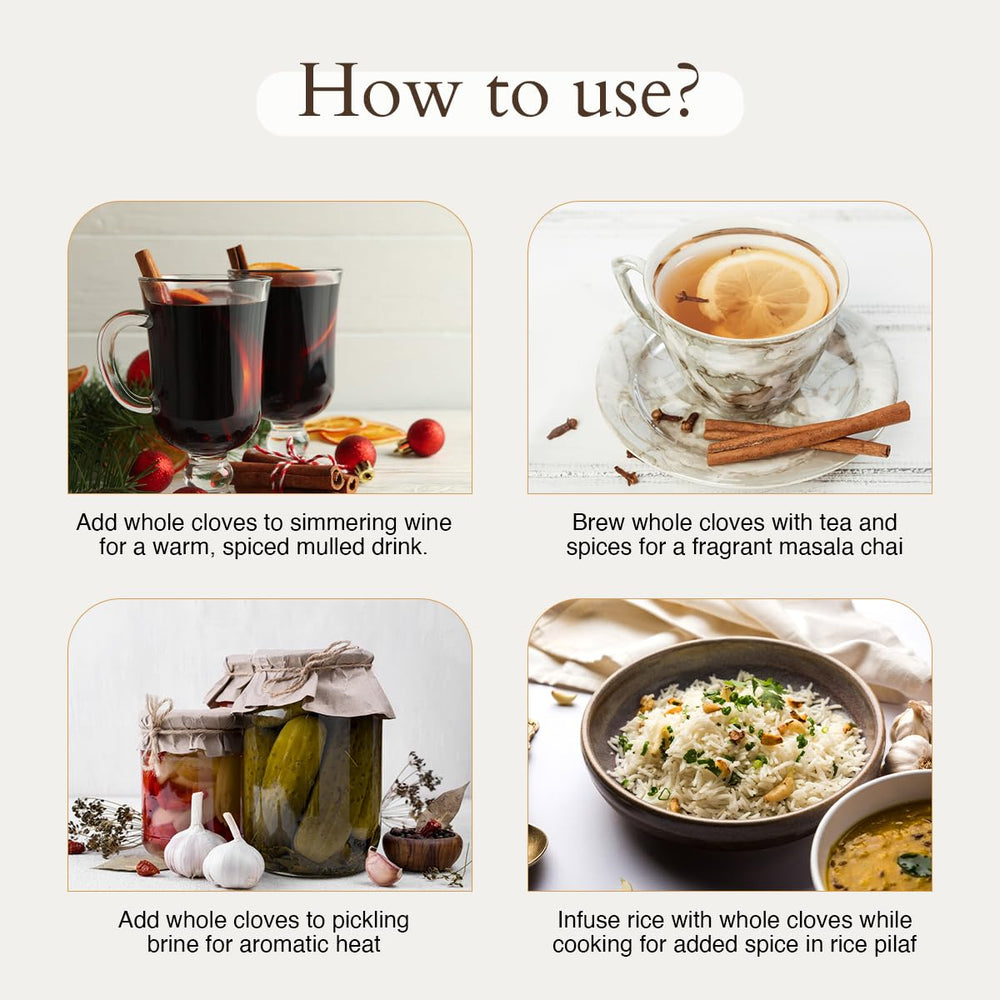 Geo-Fresh Cloves from India provide authentic spice notes