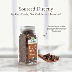 Geo-Fresh Organic Whole Cloves for tea infusions and mulled beverages