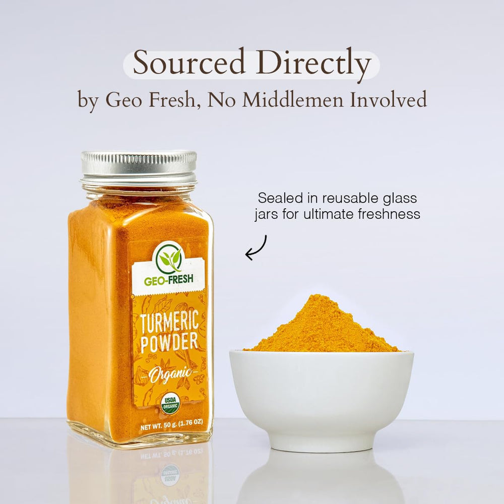 Geo-Fresh Organic Turmeric Face Mask powder for DIY skincare