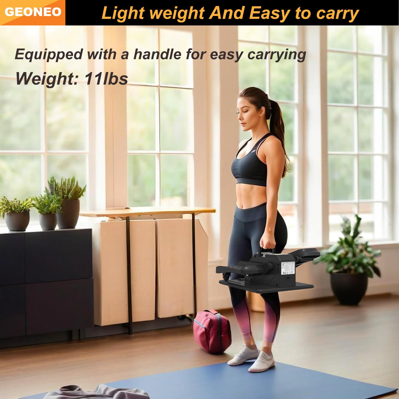 GEONEO 12-speed adjustment enables customizable, low-impact workouts.