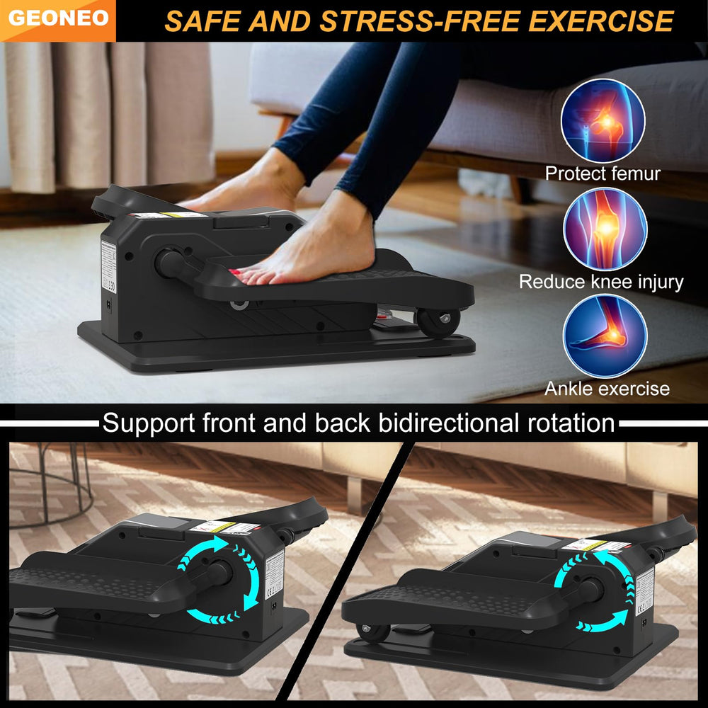 GEONEO non-slip bottom mat stabilizes the compact machine during use.