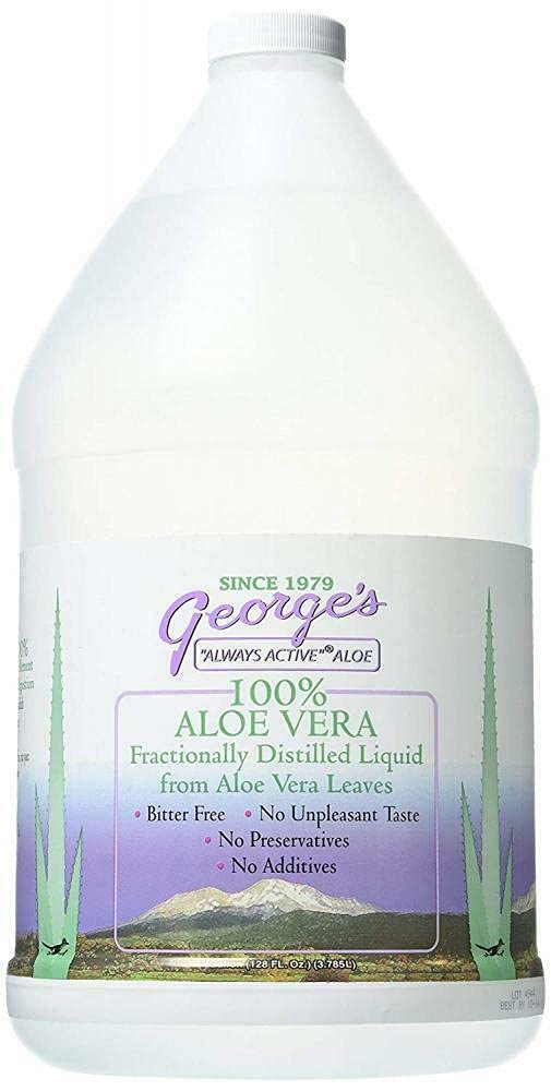 George's Always Active Aloe vera bottle showing neutral flavor and hydration support