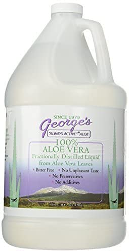 George's Always Active Aloe vera pour demonstrating easy beverage mixing