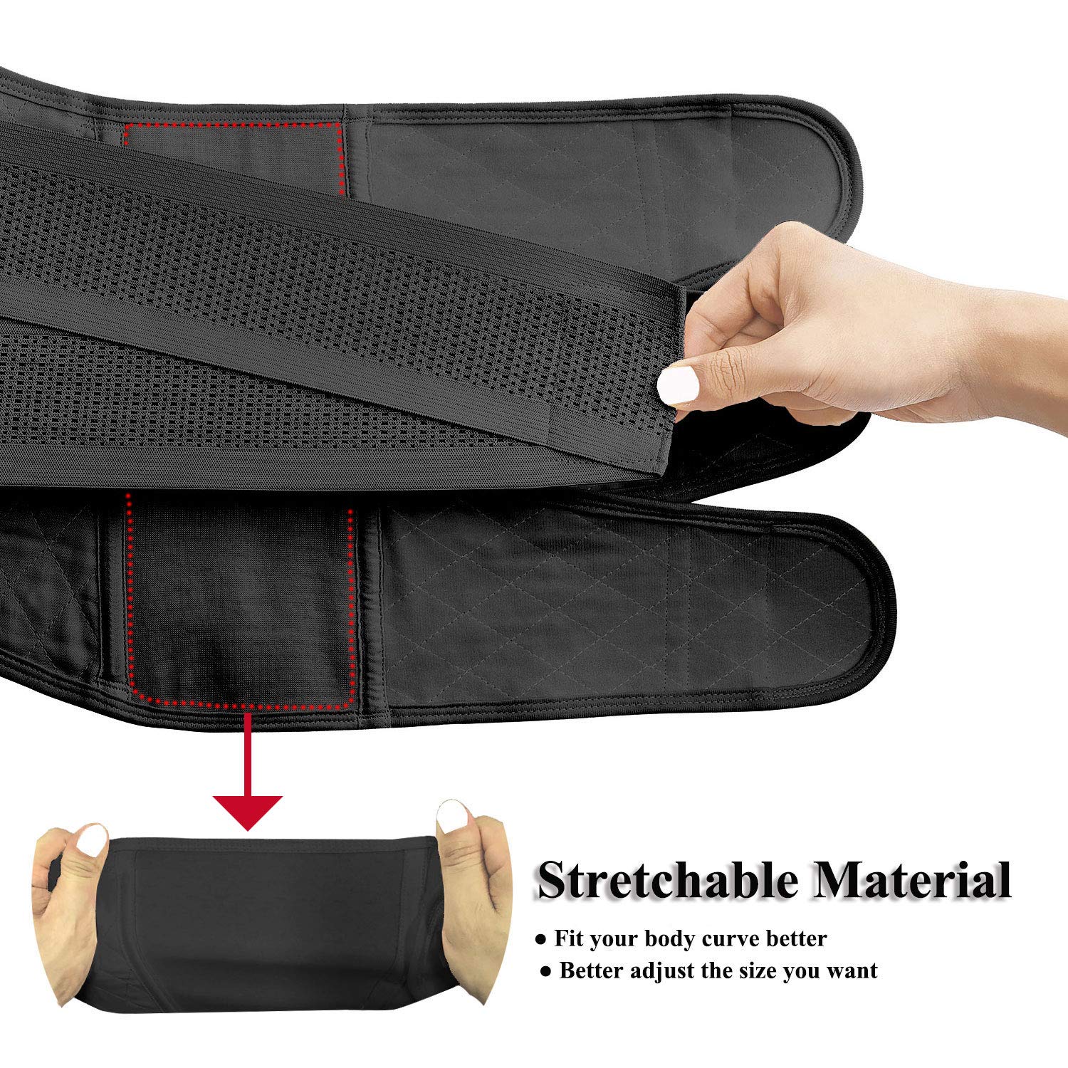Gepoetry three-dimensional cut enables easy movement during recovery.
