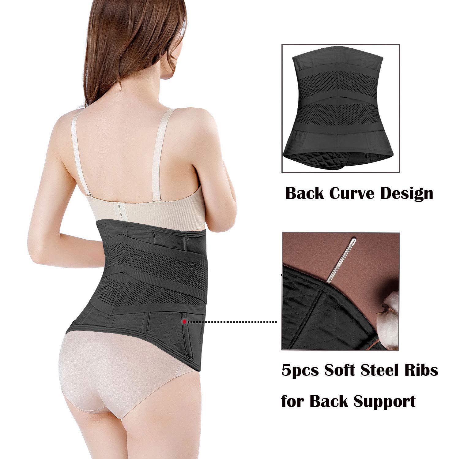 Gepoetry six-layer fabric keeps the wrap breathable and comfortable.
