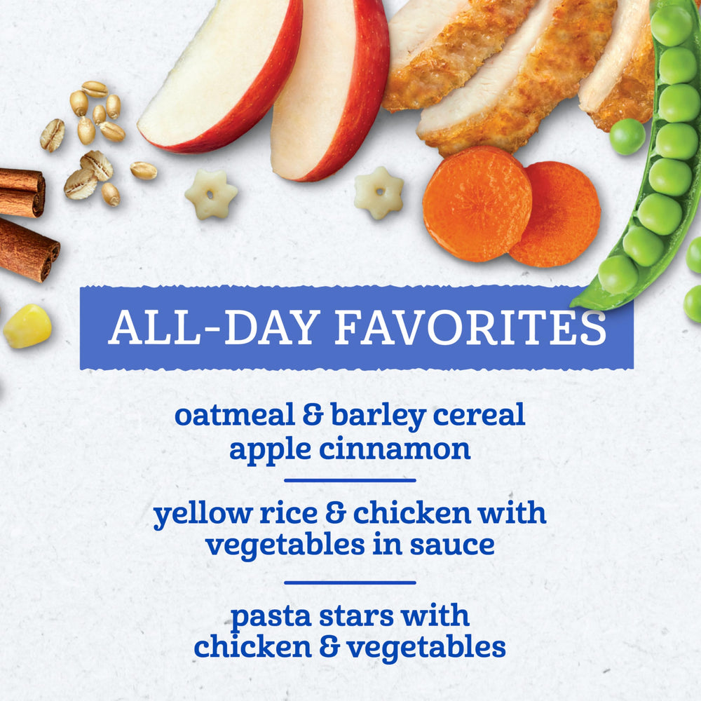 Microwavable containers from Gerber All Day Favorites simplify quick meals.