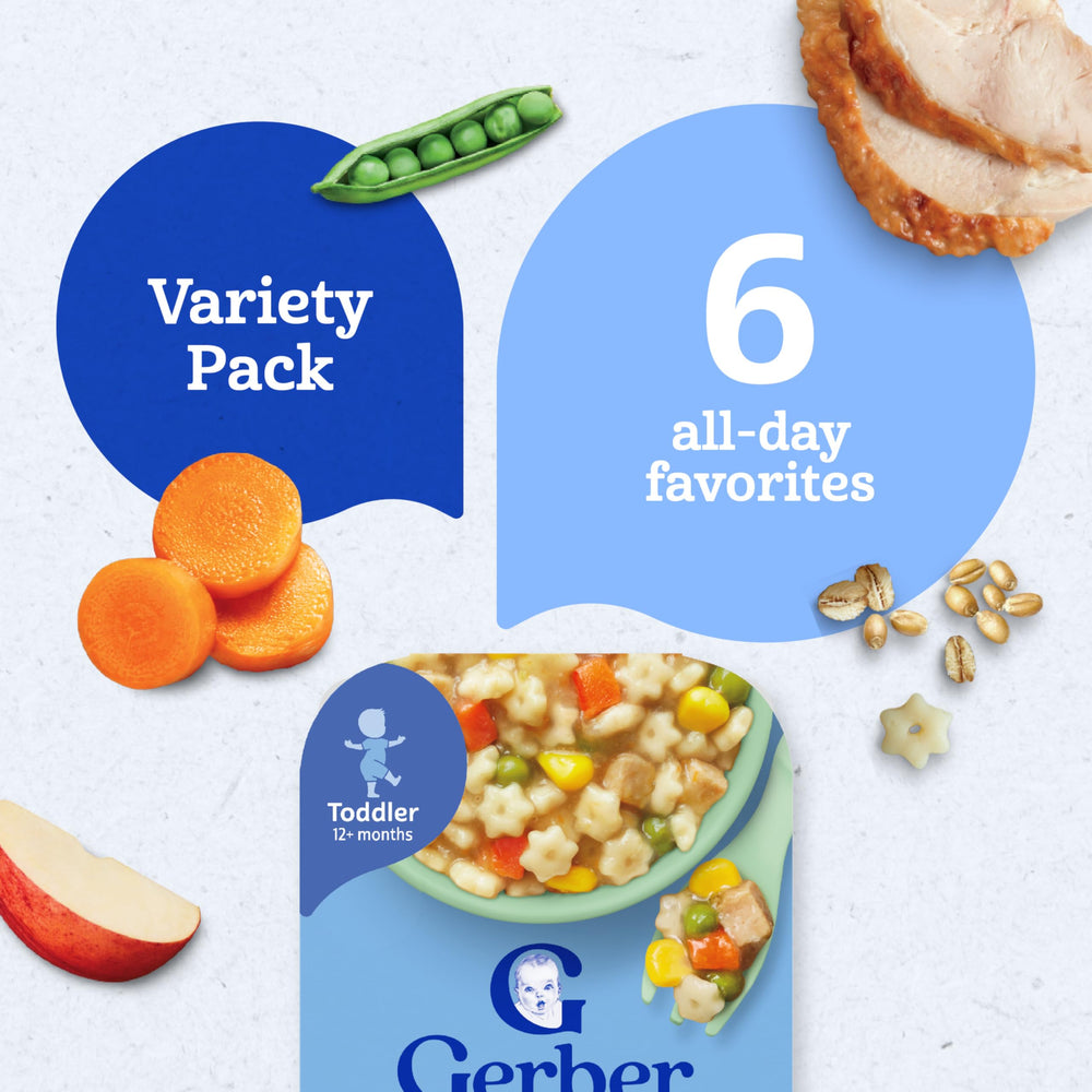 Gerber All Day Favorites trusted quality standards for toddlers.