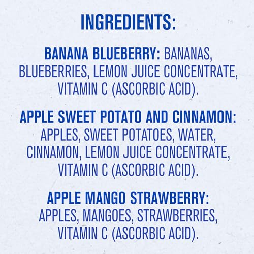 Gerber baby pouches Banana Blueberry potassium-rich option for active toddlers