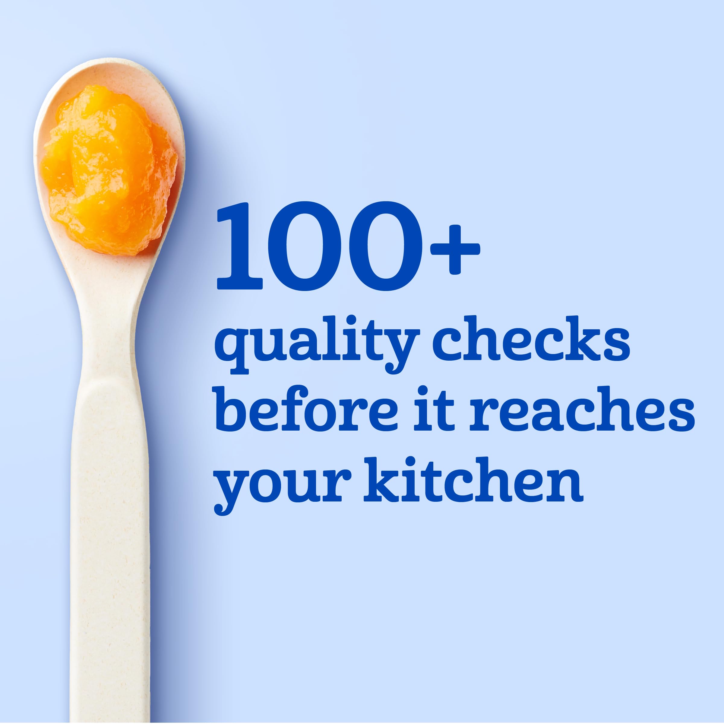 Gerber blueberry puffs dissolving easily for mess-free feeding
