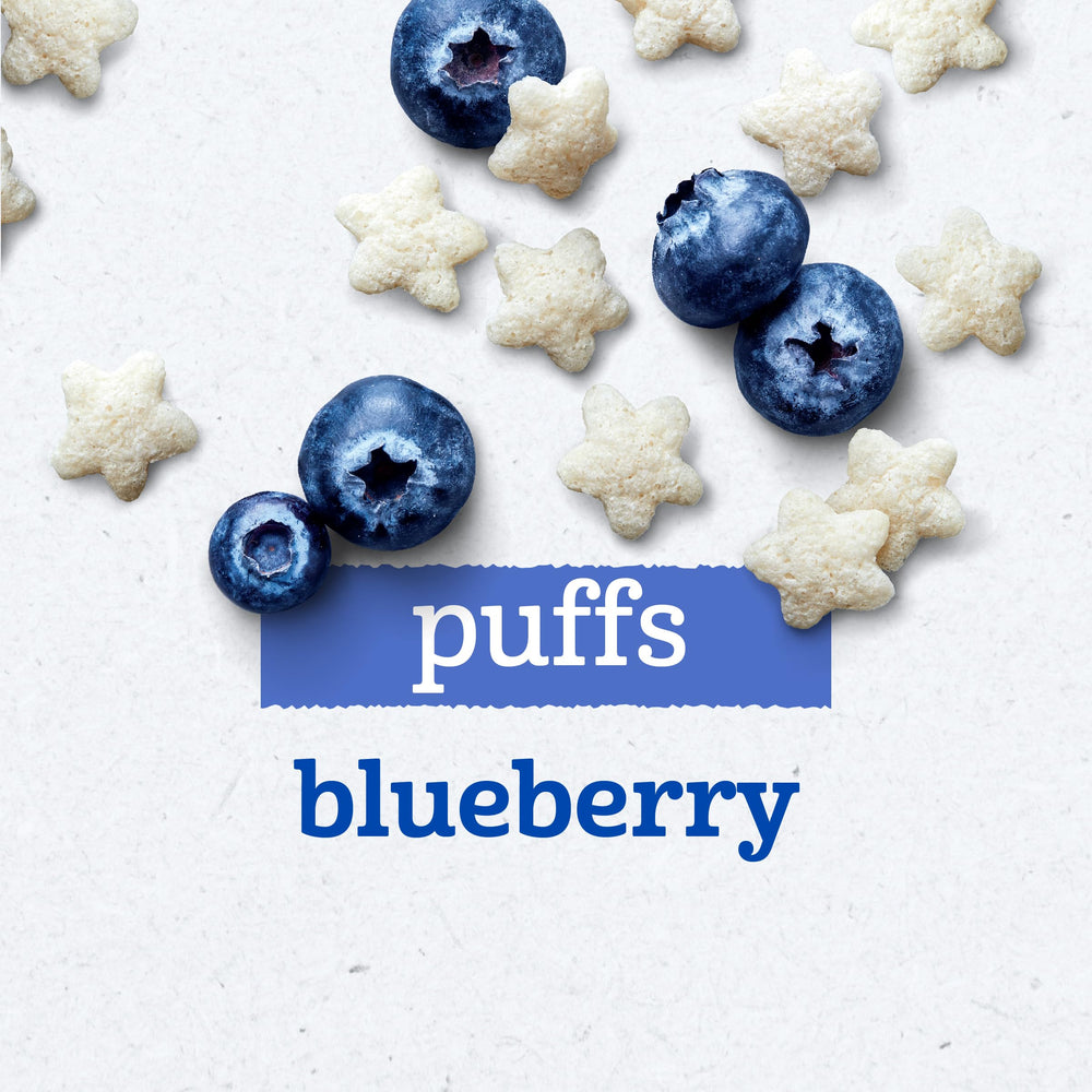 Stage 3 snack for babies 8 months and older with Gerber puffs