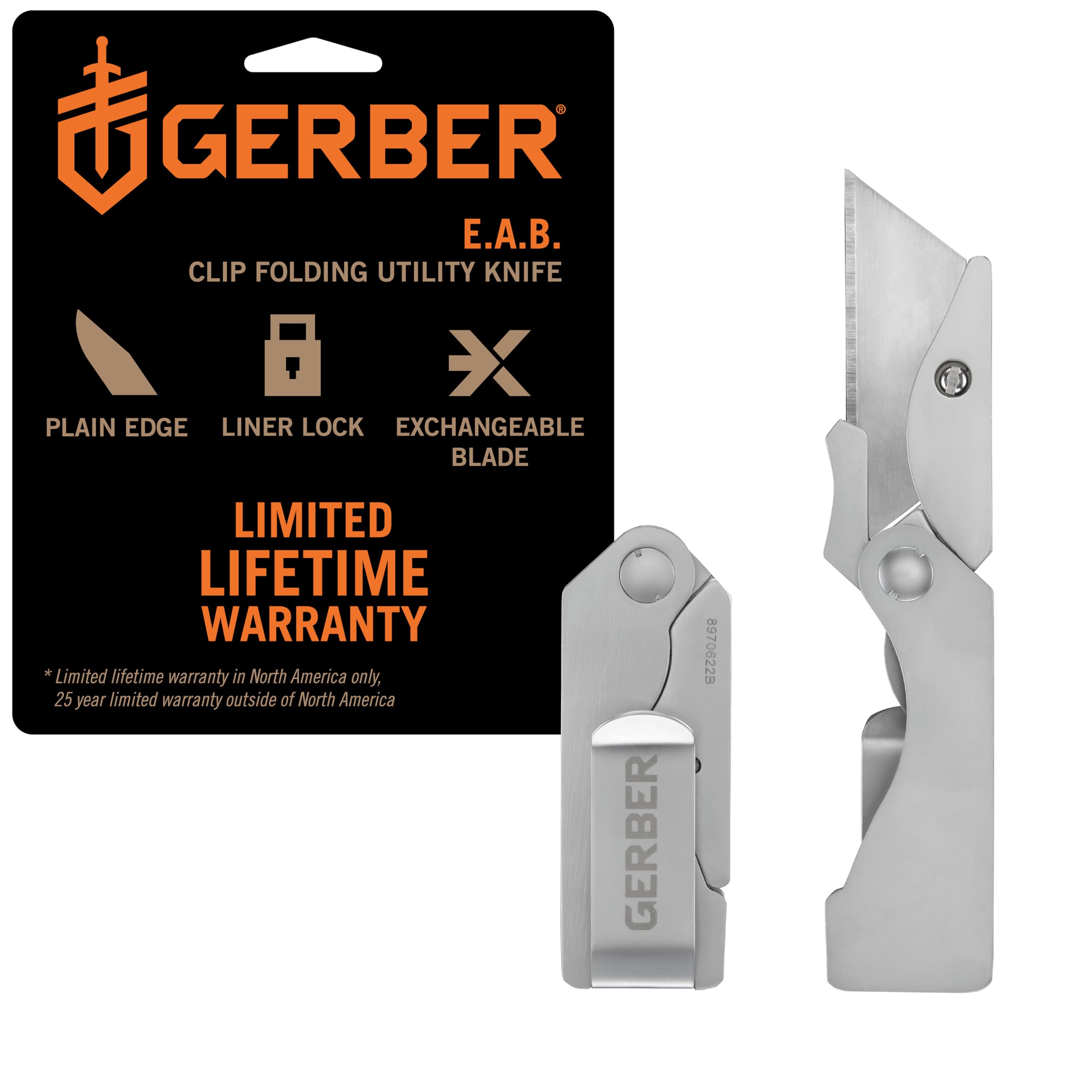 Gerber EAB Pocket Knife with money clip for discreet daily carry.