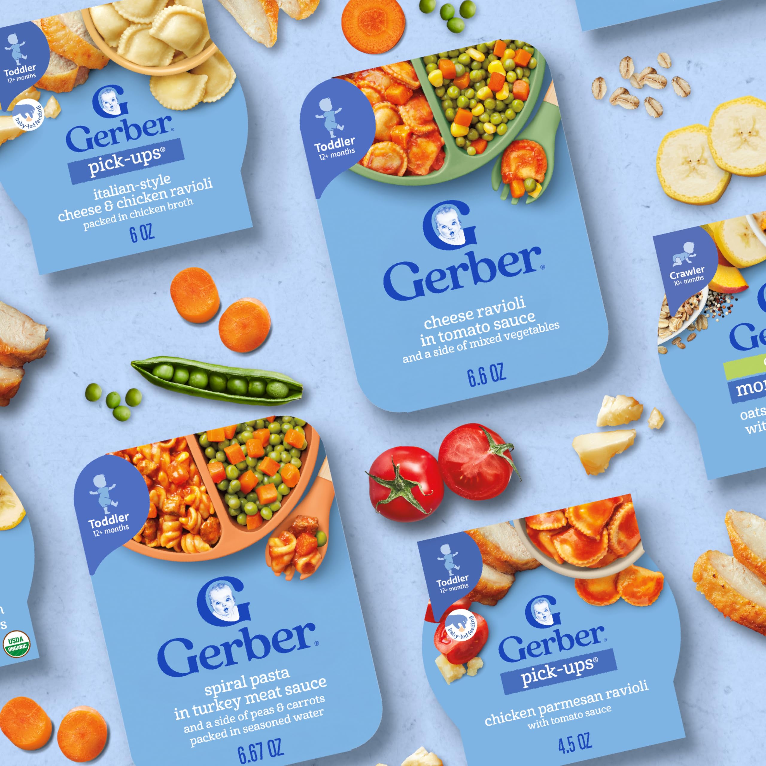 Gerber Lil Entrees pack of 8, bulk convenience for families